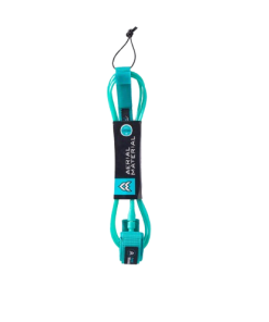 Aerial Material 7' Leash Aqua