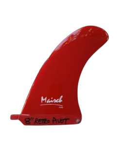 Maisch 8´0" Retro Pivot Longboard Fin Red