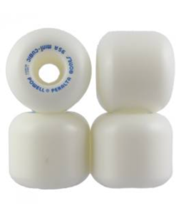 Powell Peralta Mini-Cubic Skateboard Wheels 64mm 95a - White (4 pack)