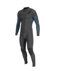 NEW STOCK 2025 O´Neill Mens Hyperfreak Fire 4/3mm Chest Zip Midnightoil/Cadetblue