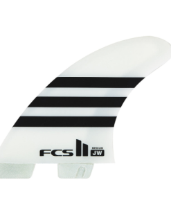 FCS II JW PC Medium Thruster Fin Set in Black White