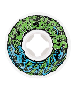 54mm Slime Balls Skateboard Wheels Vomit Mini 97A White Green