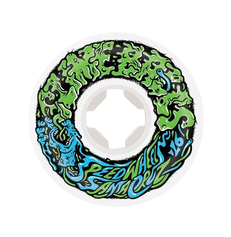 54mm Slime Balls Skateboard Wheels Vomit Mini 97A White Green