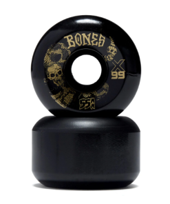 BONES WHEELS X-Formula Skateboard Wheels Death Venom 56mm V6 Wide-Cut 99A Blk 4pk