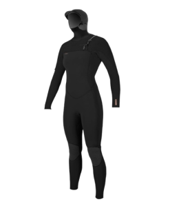 NEW STOCK 2025/2026 Hyperfreak 5/4mm+ Chest Zip Ladies Full Wetsuit W/ Hood