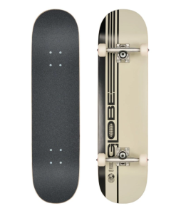 Globe - G0 Strype Hard 8.0" Complete Skateboard (Cream/Black)