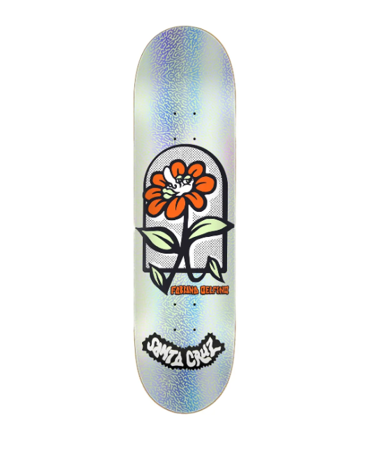 Santa Cruz 8.00in Delfino Flower Frame FeelBase Deck