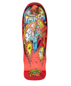 9.7in Stranger Things Grabke Max Melting Clock Santa Cruz Skateboard Deck