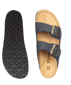 Alternative view of Freestyle Corkies Sophie Ladies Anatomical Premium Nubuck Leather Sandals Navy