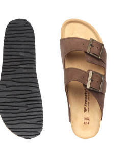 Alternative view of Freestyle Corkies Mattheus Premium Leather Anatomical Health Sandal Crazyhorse Choc