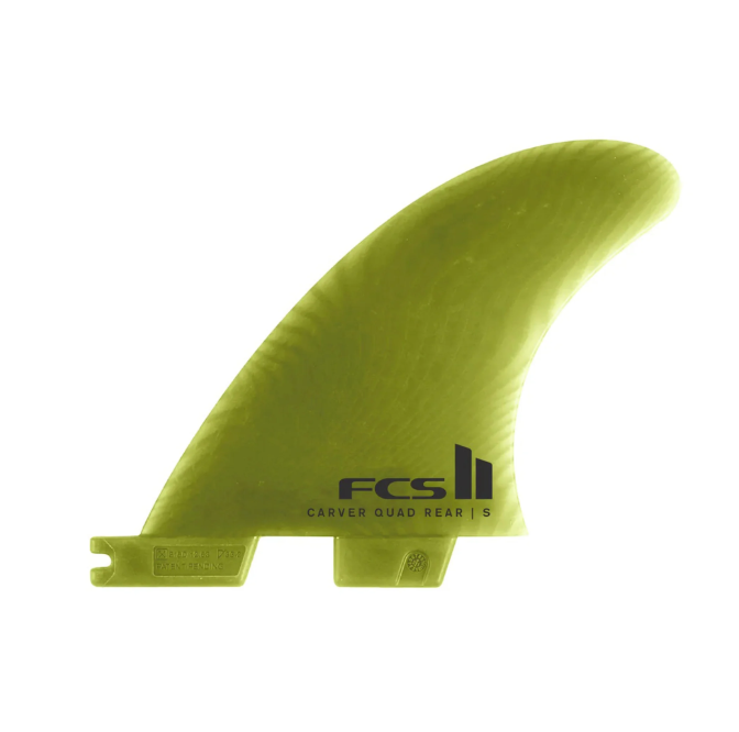 FCS II Carver Quad Rear Fins Small Eucalyptus