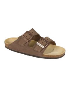 Freestyle Corkies Mattheus Premium Leather Anatomical Health Sandal Crazyhorse Choc