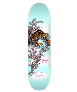 Powell Peralta Yosozumi Tiger Skateboard Deck Light Blue - Shape 244 K20 - 8.5 x 32.08