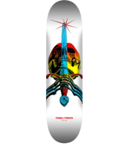 Powell Peralta Skull & Sword Skateboard Deck Green Fade - Shape 243 - 8.25 x 31.95
