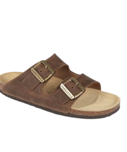 Freestyle Corkies Mattheus Premium Leather Anatomical Health Sandal Crazyhorse Choc