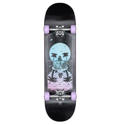 Globe - G2 Reflection 8.5" Complete Skateboard (Black/Purple)