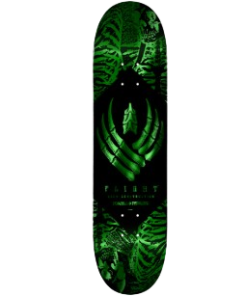 Powell Peralta Skeleton Green Foil FLIGHT Skateboard Deck - 8.5" K26