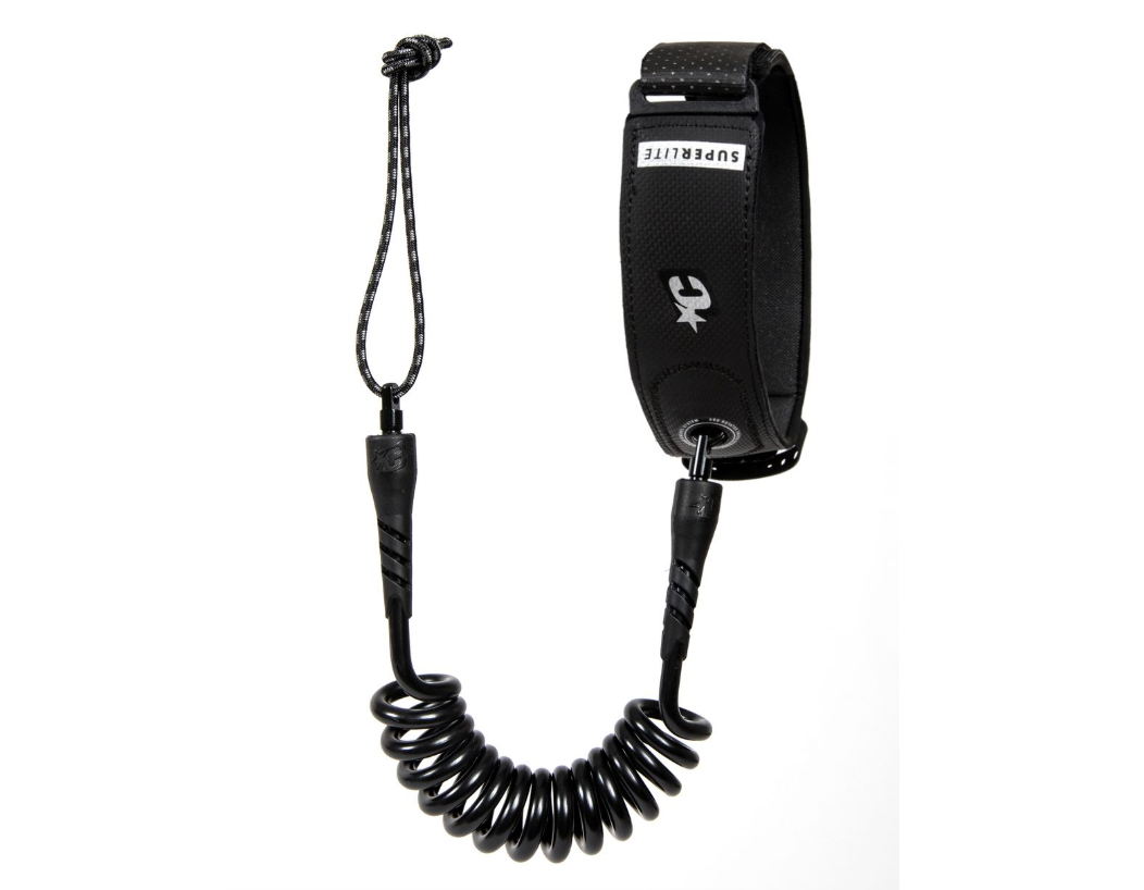 Creatures Superlite Bicep Bodyboard Leash- Black Silver