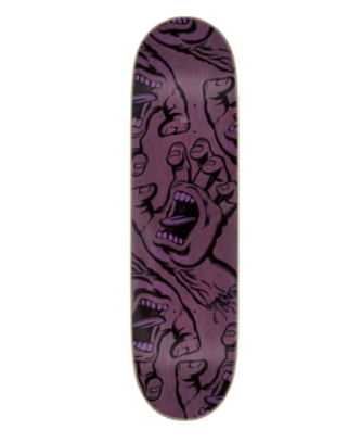 Santa Cruz 8.5in Crowded Hand Santa Cruz Skateboard Deck - Image 2