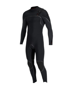 NEW STOCK 2026 O'Neill Mens Hyperfreak Fire 4/3mm+ Chest Zip Black / Black