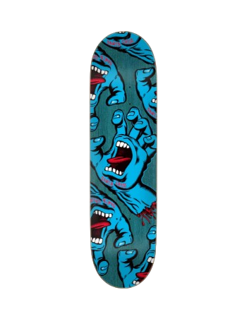 Santa Cruz 8.25in Crowded Hand Santa Cruz Skateboard Deck