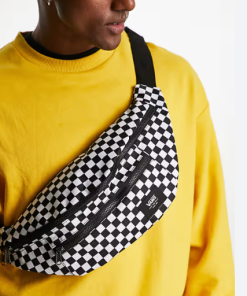 Vans Range waist bag in black and white checkerboard