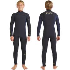 Billabong Boys 4/3mm Absolute Natural Chest Zip
