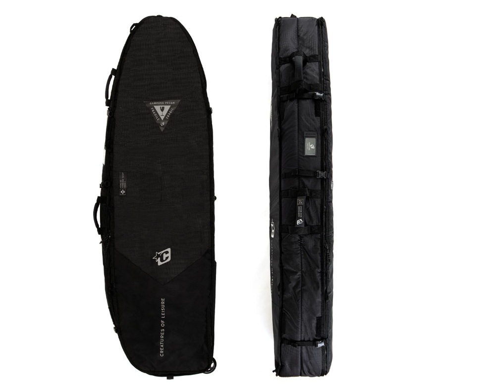 Creatures Shortboard Quad Wheely Dt2.0 6'7" Surfboard Cover Bag - Black Silver