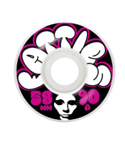 Opera Fatties 58mm 90a Wheels (White/Pink)