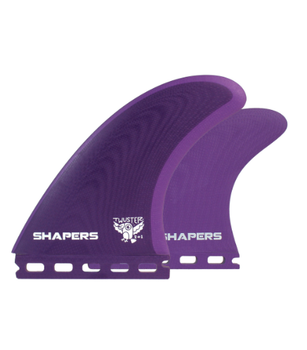 Shapers Twuster Pro 2+1 Twin Fin Set - Purple