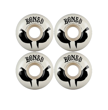 BONES WHEELS Wides 100A V4 Skateboard Wheels White 54mm