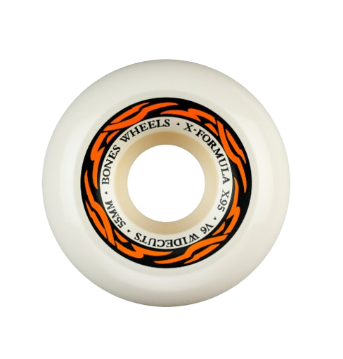 BONES WHEELS X-Formula Skateboard Wheels XF 55mm V6 WIDECUTS X95 4PK