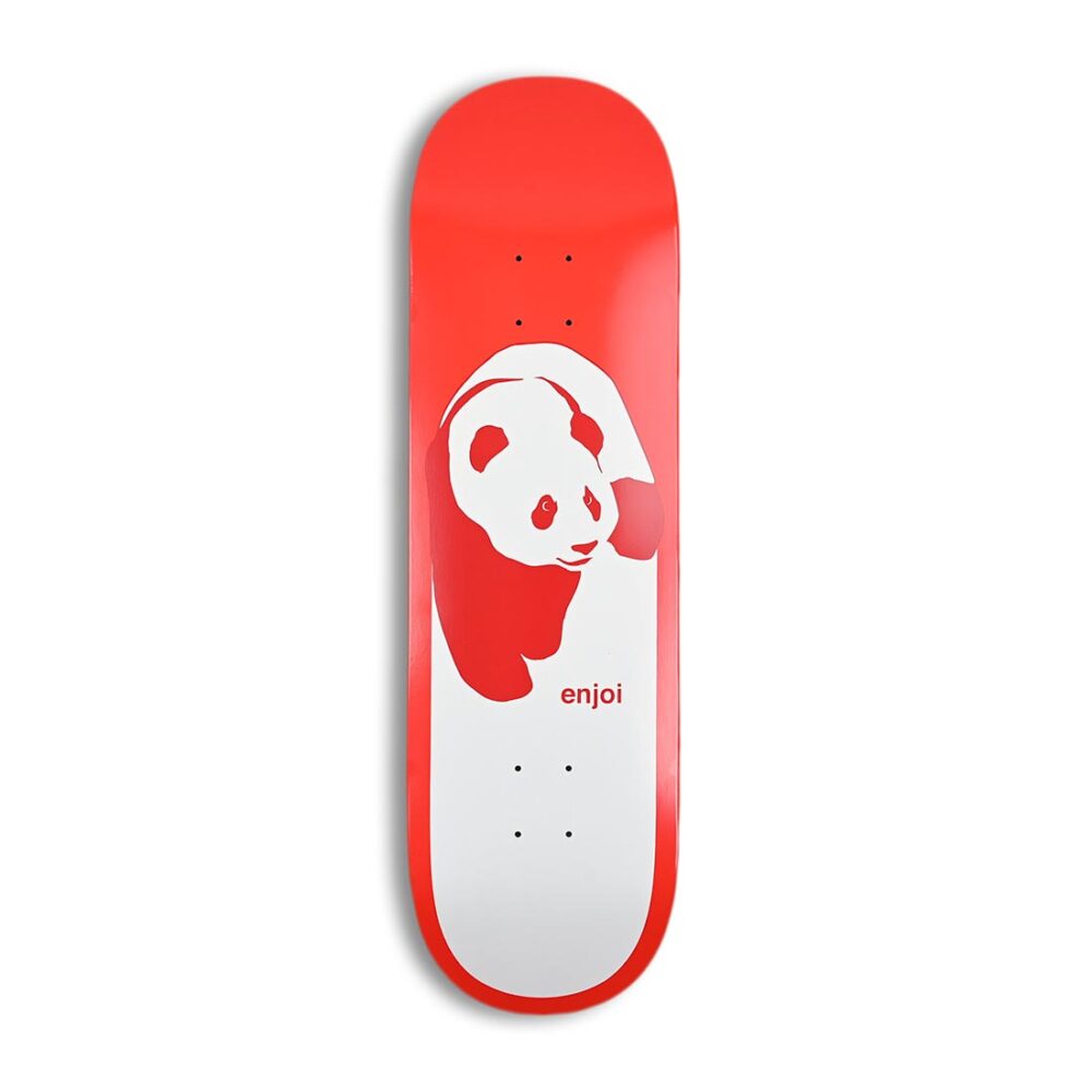 Enjoi Classic Panda R7 Skateboard Deck 8.5" – Red