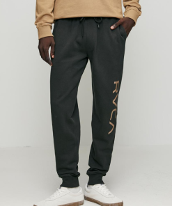 Big Rvca Emb Trackpant - Pirate Black