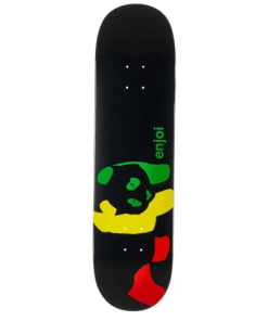 Enjoi R7 Skateboard Deck Rasta Panda 8.25"