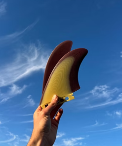 Good For You Fin Co. Destroyer Twin Fins (Butter / Aubergine)
