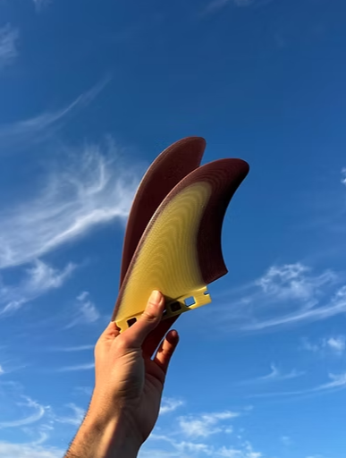 Good For You Fin Co. Destroyer Twin Fins (Butter / Aubergine)