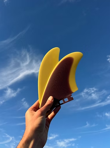 Good For You Fin Co. Destroyer Twin Fins (Aubergine / Butter)