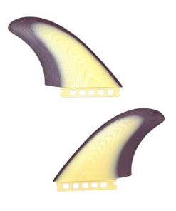Alternative view of Good For You Fin Co. Destroyer Twin Fins (Butter / Aubergine)