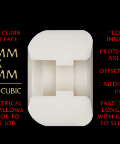 Alternative view of Powell Peralta Nano-Cubic Dragons 93A - Asymmetrical Shape - Medium Ride Patch - Offset Bearing - 54mm x 36mm 93A Skateboard Wheels 4pk