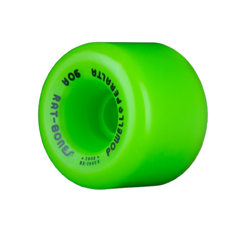Powell Peralta Rat Bones Skateboard Wheels 60mm 90a - Green (4 pack)