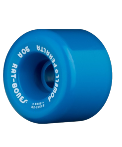 Powell Peralta Rat Bones Skateboard Wheels 60mm 90a - Blue (4 pack)