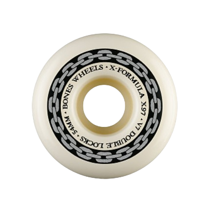 BONES WHEELS X-Formula Skateboard Wheels XF 54 V7 DOUBLE LOCKS X97 4PK