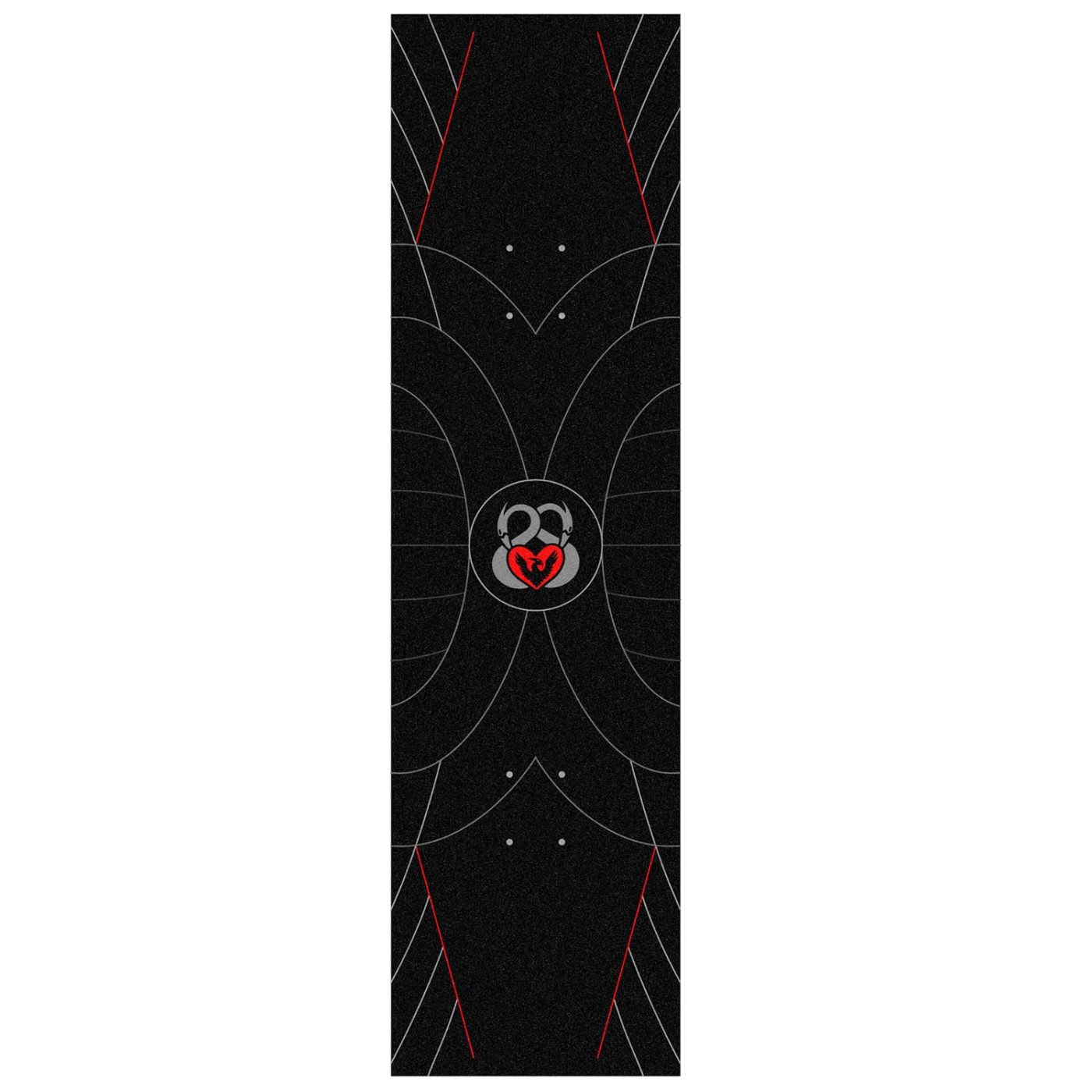 Powell Peralta Andy Anderson Theory Map Griptape Sheet 9" x 33" Black