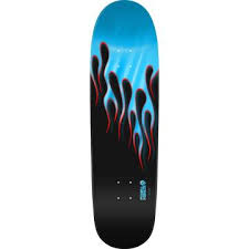 Powell Peralta Hot Rod Flames Re-Issue Skateboard Deck - Light Blue Foil 9.33x33.25
