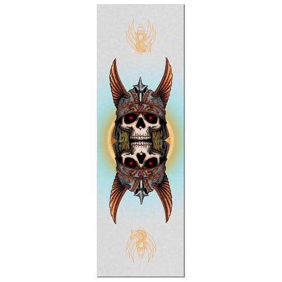 Powell Peralta Andy Anderson Skull Egg Grip Tape Sheet - 10.5 x 33 CLEAR
