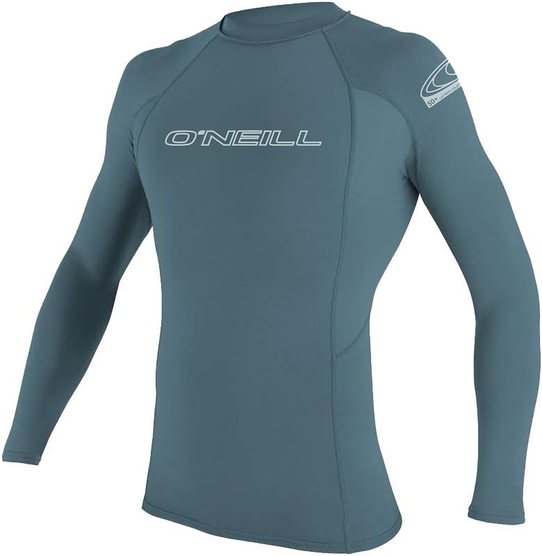 O'Neill Basic Skins 50+ L/S Rash Guard (Dusty Blue)