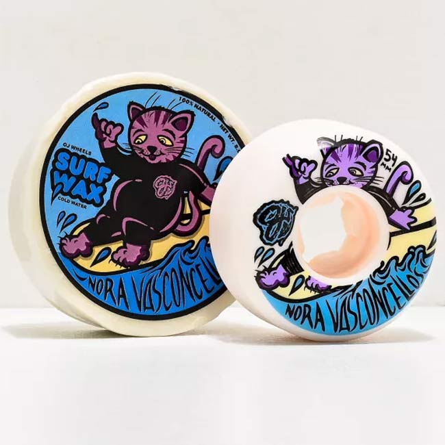 OJ Nora Vasconcellos Surfs Up 2 Elite Ez Edge 54mm 101a White - Image 3