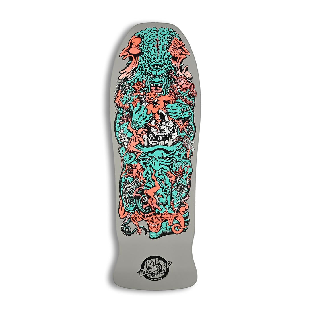 Santa Cruz Roskopp 5 Reissue Deck 10.22" X 30.282" grey dip