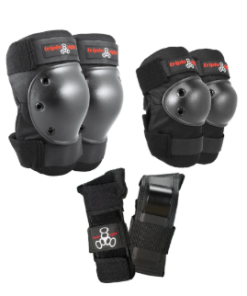 Triple Eight Saver Series Pads 3-Pack - Black (JNR SIZE)